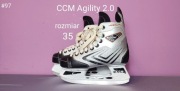 Łyżwy hokejowe CCM Agility 2.0 dla dzieci - rozmiar 35 - 22,6 cm [#96]