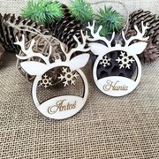 Bombka z imieniem, bombki świąteczne drewniane 