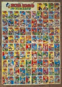 Kaczor Donald 100 numerów plakat kolekcjonerski lata 90 vintage