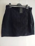 Nowa czarna mini spódnica sztruks z zakładką Dorothy Perkins 40 L