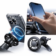 Uchwyt samochodowy magnetyczny do telefonu na kratkę nawiewu