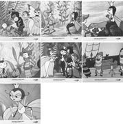 PRZYGODY BŁĘKITNEGO RYCERZYKA Lechosław Marszałek 7x fotos film bajka 24x30