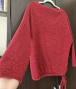 sweter sweterek czerwony bordowy XL 42