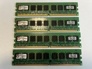 Komplet 4x KTD-DM8400BE/1G 1GB DDR2 667MHz ECC DIMM – sprawne!