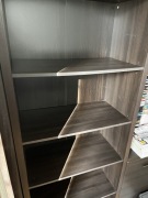 Zestaw mebli BRW, black red white - regały, biurko, komoda