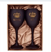 Zestaw kieliszków Król Królowa