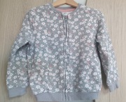 Bluza rozpinana w kwiatki Pepco 98/104 bez kaptura