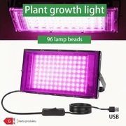 Lampa panel LED 96 - full spectrum - do uprawy roślin i kwiatów - USB 