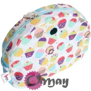 Turkusowy organizer do Obag MOON LIGHT babeczki muffinki 2 kieszenie OMAY