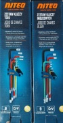 Zestaw kluczy imbusowych + Zestaw kluczy TORX Niteo