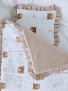 Kołderka z poduszką. Zestaw do wózka, kołyski,kosza Mojżesza.