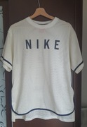 bluzka koszulka t-shirt biała krótki rękaw siatka siateczka Nike 40/L