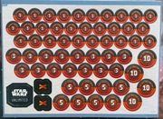 Star Wars Unlimited żetony z podstawki Intro Battle Hoth - gruba tektura