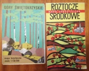 Góry Świętokrzyskie (1983) + Roztocze Środkowe (1982) MAPA
