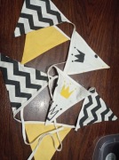 Ozdobna girlanda trójkąty pokój dziecięcy