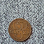 Moneta 5 Groszy 1937 Rok 