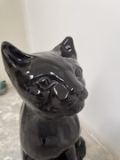 Ozdoba dachowa - Kot siedzący DUŻY 50cm CERAMIKA!