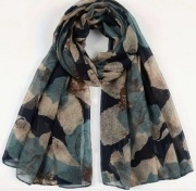 Piękny duży szal na jesień wiosnę