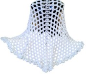 Chusta narzutka komunia ślub wdzianko szal Rękodzieło szydełkowe plażowa 