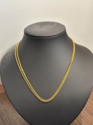 Śliczny pozłacany łańcuszek 89 cm