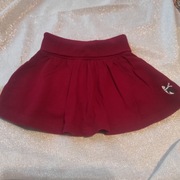 Spódniczka mini bawełniana czerwona rozmiar 4 lata