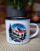 Kubek emaliowany GÓRY – turystyczny, survival, outdoor, wędrowiec, trekking