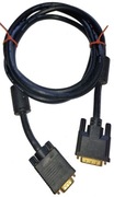 Gruby kabel VGA ( D-SUB ) na DVI-A 2m czarny z ferrytami
