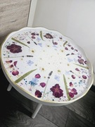 Stolik zaczarowany ogród - Rękodzieło 50 cm średnicy