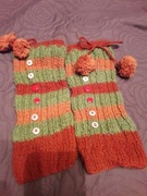 Getry ocieplacze na nogi Handmade