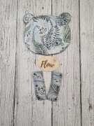 Zestaw do wózka miś ochraniacze pasy pałąk bawełna premium + velvet