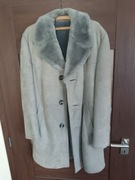 Kożuch męski naturalny rozmiar 50 + czapka furażerka gratis