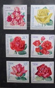 6 znaczków DDR -Róże -1972r-z okazji Wystawy Róż.Zestaw