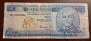 BANKNOT BARBADOS 2 DOLARY 1973 ROK RZADKI 