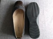 Buty czółenka brązowe 40 wkładka 26 cm, eko-skóra