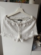 Damskie białe krótkie spodenki koronkowe - Reserved rozmiar L