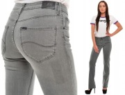 Spodnie Damskie Lee Marion Straight Grey L301JDNN Jeansy W31 L33 31/33