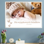 Plakat do personalizacji Babcia i Dziadek | A4 | z ramką