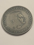 Zamów medal jubileuszowy. Miedź srebrzona ox fi 50 mm. Gyges