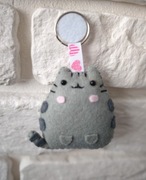 Pusheen wzór nr 2- kot, kotek, breloczek handmade