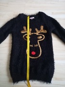 Bluzka futrzana grubsza świąteczna,8-9 lat