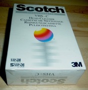 VHS-C SVHS-C Head Cleaner. SCOTCH.  Nowa zafoliowana.