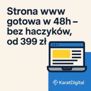 Strona www gotowa w 48h – bez haczyków, od 399 zł