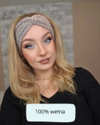 Opaska zimowa 100% wełna