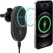 ŁADOWARKA INDUKCYJNA QI UCHWYT SAMOCHODOWY do MAGSAFE DO IPHONE 15W