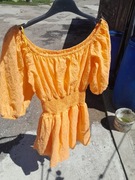 Jasno Pomarańczowa sukienka 34 cropp 