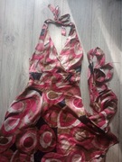 Suknia na zakładkę, wiązana, M