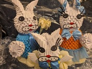 Rękodzieło 3 zające 