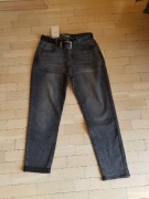 M Sara 38/M spodnie mom fit grafitowe