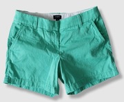 J.Crew krótkie spodenki szorty bawełna turkusowe 36/ 38