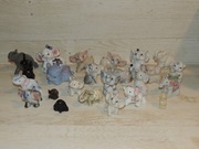 SŁONIKI PORCELANOWE KOLEKCJONERSKIE - 24 SZTUKI !!!